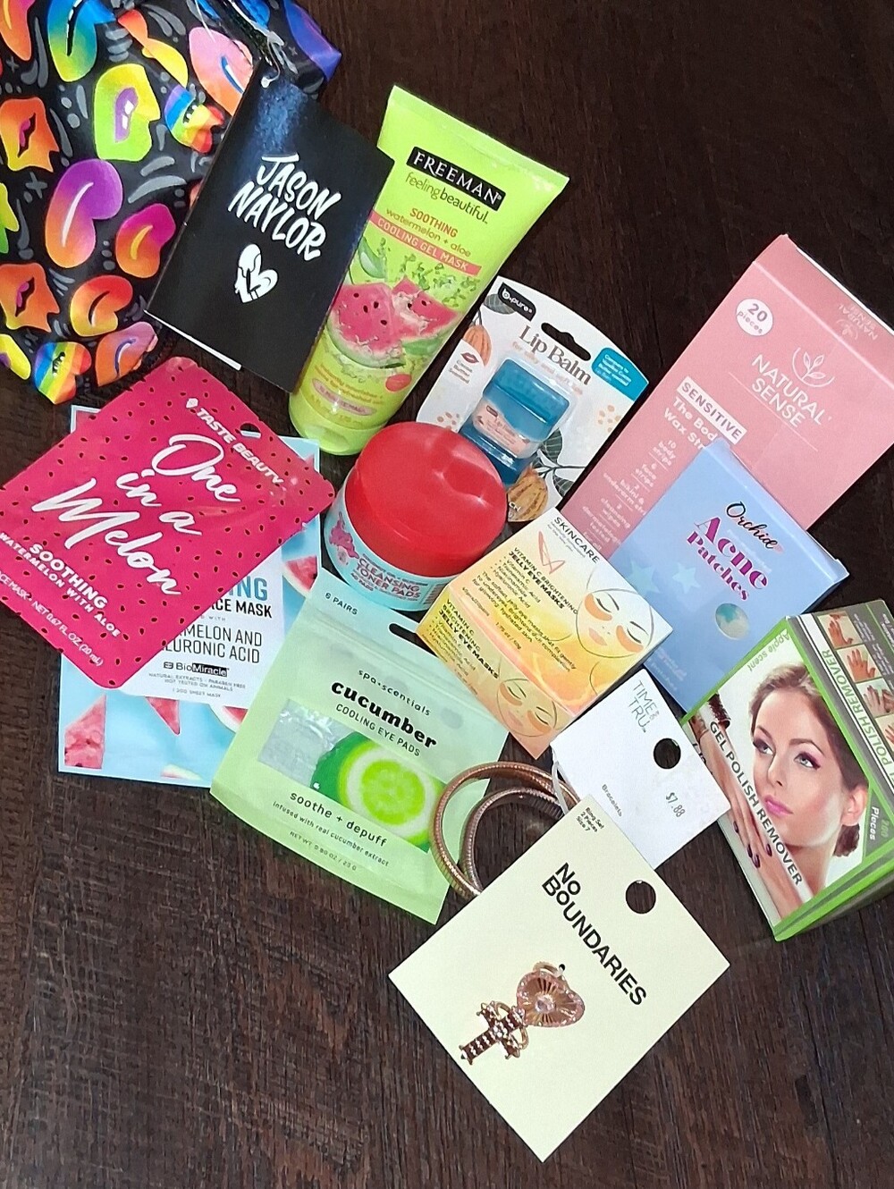 Jason Naylor Cosmetic Tote with Assorted Skincare & Accessories - Multicolor NWT